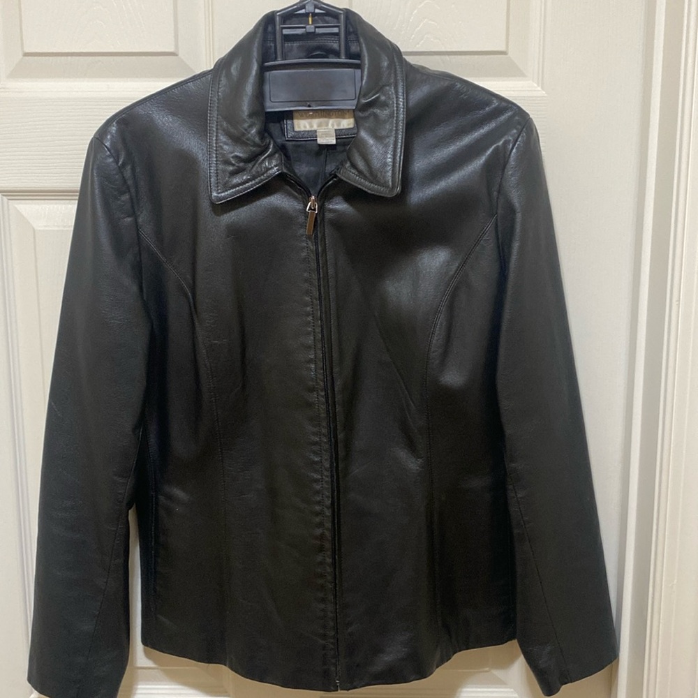 Leather scuba jacket